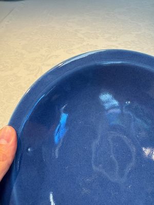A Chinese blue-glazed shallow bowl and a ge-type dish — photo 16