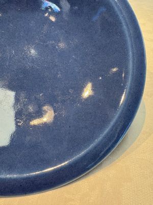 A Chinese blue-glazed shallow bowl and a ge-type dish — photo 18