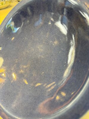 A Chinese blue-glazed shallow bowl and a ge-type dish — photo 19