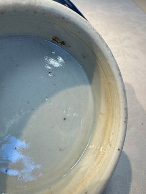 A Chinese blue-glazed shallow bowl and a ge-type dish — photo 22