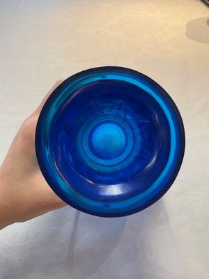 A Chinese blue Peking glass vase with Arabic inscription, Qianlong mark and possibly of the period — photo 5