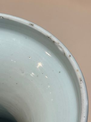 A Chinese blue, white and copper-red 'deer and pine tree' vase, Qianlong — photo 24