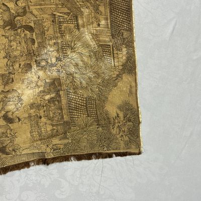 A Chinese brocade 'Qing Ming Shang He Tu 清明上河圖' panel — photo 2