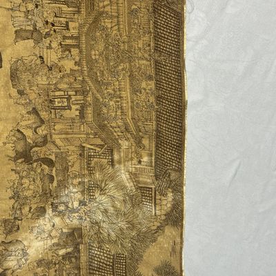 A Chinese brocade 'Qing Ming Shang He Tu 清明上河圖' panel — photo 3