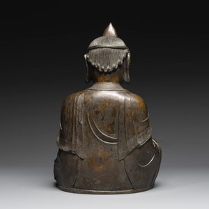 A Chinese bronze Bodhisattva on a lotus throne, Ming — photo 4