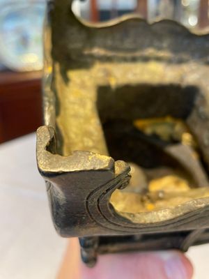A Chinese bronze Bodhisattva on stand, Yongle mark, dated 1422 — photo 15