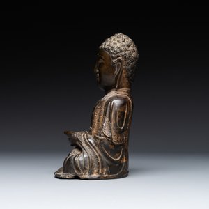 A Chinese bronze Buddha, Ming — photo 3