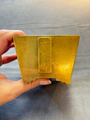 A Chinese bronze censer with double gourd design, Qianlong mark and of the period — 照片 4