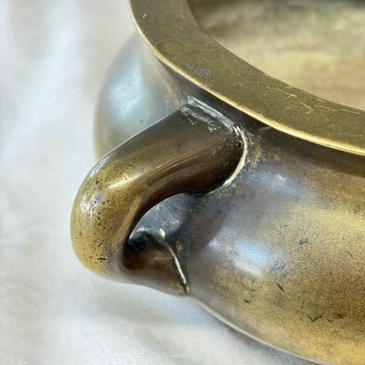 A Chinese bronze censer with loop-handles — photo 5