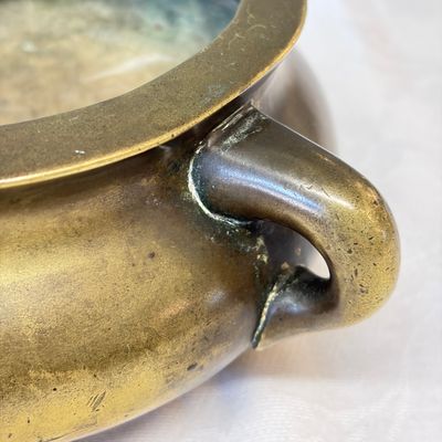 A Chinese bronze censer with loop-handles — photo 6