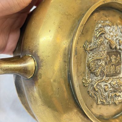 A Chinese bronze censer with loop-handles — photo 10