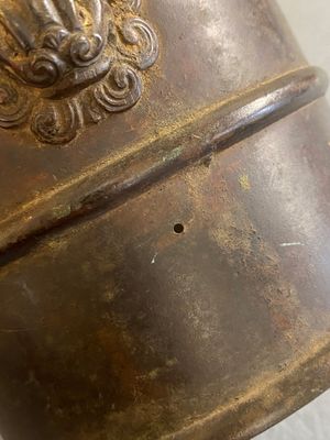 A Chinese bronze censer with mythical beast head handles, Xuande mark, Kangxi — 照片 5