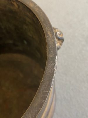 A Chinese bronze censer with mythical beast head handles, Xuande mark, Kangxi — 照片 8