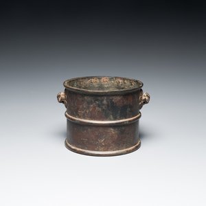 A Chinese bronze censer with mythical beast head handles, Xuande mark, Kangxi — 照片 1