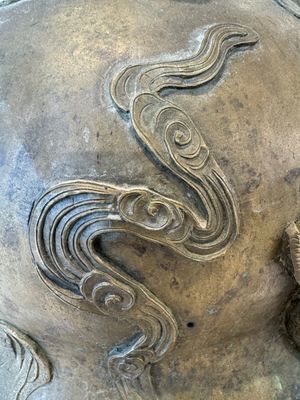 A Chinese bronze 'dragon' bell, 19th C. — photo 21