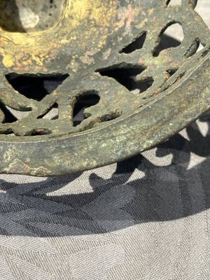 A Chinese bronze 'elephant' tripod censer and cover, Ming — photo 14