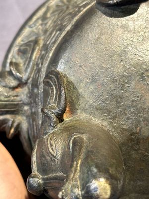 A Chinese bronze 'elephant' tripod censer and cover, Ming — photo 26