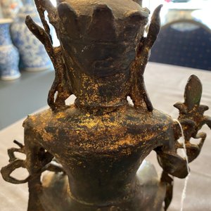 A Chinese bronze figure of Buddha, 18th C. — 照片 11