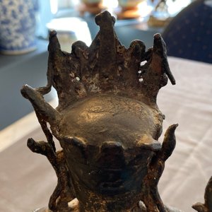 A Chinese bronze figure of Buddha, 18th C. — 照片 12