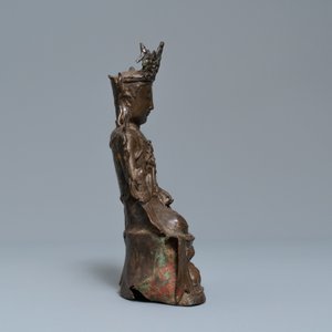 A Chinese bronze figure of Buddha, 18th C. — 照片 3