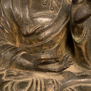 A Chinese bronze figure of Buddha, Ming — 照片 15