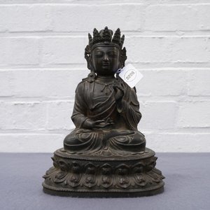 A Chinese bronze figure of Buddha, Ming — 照片 8