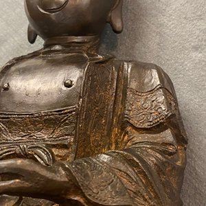 A Chinese bronze figure of Buddha, Ming — 照片 19