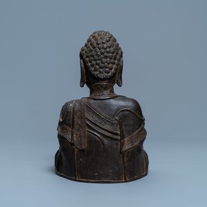 A Chinese bronze figure of Buddha, Ming — 照片 5