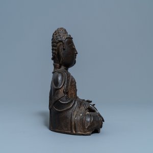A Chinese bronze figure of Buddha, Ming — 照片 6