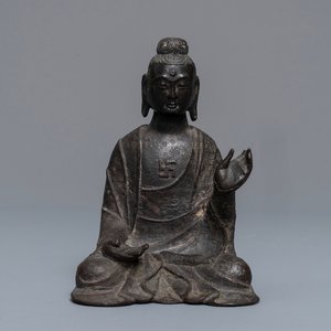 A Chinese bronze figure of Buddha, Ming — 照片 1