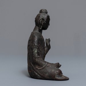 A Chinese bronze figure of Buddha, Ming — 照片 2