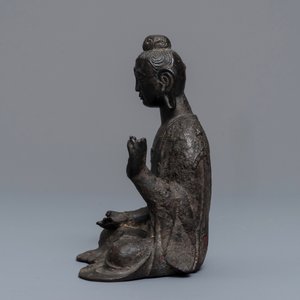A Chinese bronze figure of Buddha, Ming — 照片 4