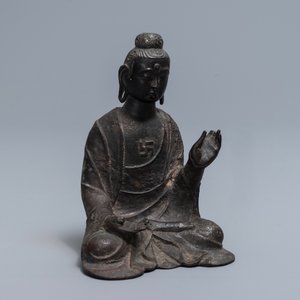 A Chinese bronze figure of Buddha, Ming — 照片 6