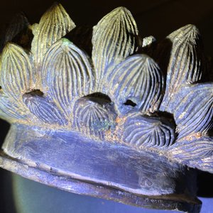 A Chinese bronze figure of Buddha on a lotus throne, Ming — photo 24