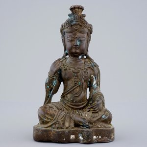 A Chinese bronze figure of Buddha Shakyamuni, 19th C. — photo 2