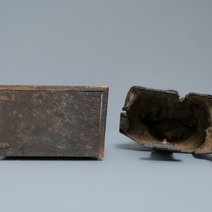 A Chinese bronze figure of Wenchang Wang with inscription, Ming — 照片 6