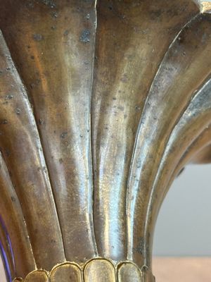 A Chinese bronze 'gu' vase with chilong, Xuande mark, late Ming/early Qing — photo 13
