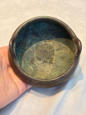 A Chinese bronze handled tripod censer, Yu Tang Jing Wan 玉堂精玩 mark, 17th C. — 照片 5