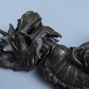 A Chinese bronze 'qilin' censer, Ming — photo 9