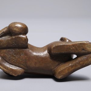 A Chinese bronze scroll or paper weight shaped as a tiger, 18/19th C. — photo 6