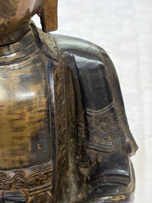 A Chinese bronze seated Buddha, Ming — photo 11