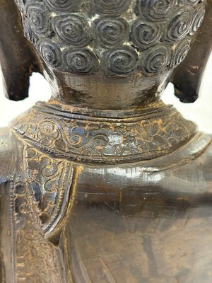 A Chinese bronze seated Buddha, Ming — photo 13