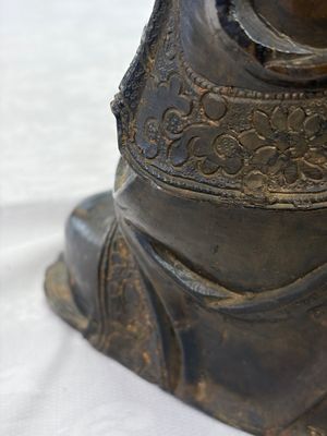 A Chinese bronze seated Buddha, Ming — photo 15