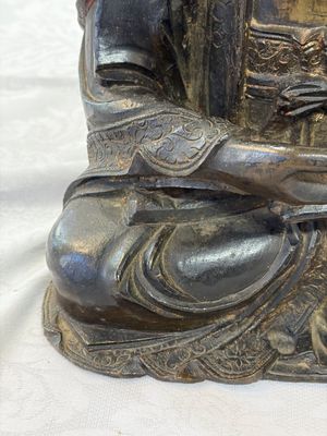 A Chinese bronze seated Buddha, Ming — photo 9