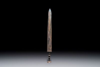 A Chinese bronze sword, Warring States period