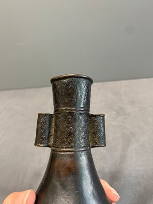 A Chinese bronze 'touhu' vase, Yuan — photo 5