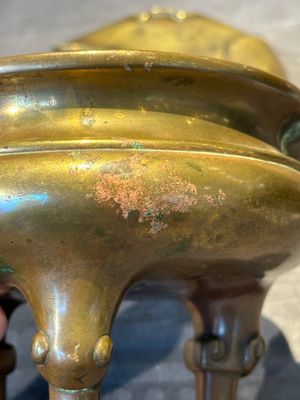 A Chinese bronze tripod censer with cover and stand, 19th C. — photo 16