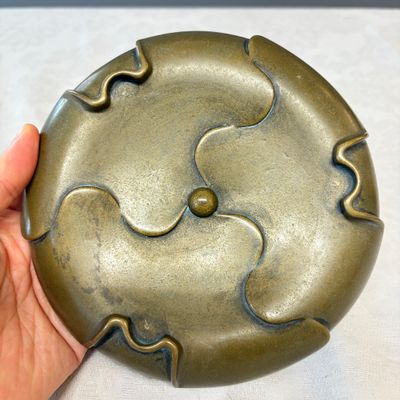 A Chinese bronze tripod censer with handles and stand — photo 15