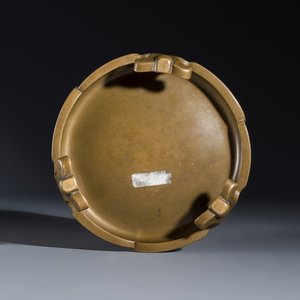 A Chinese bronze tripod censer with handles and stand — photo 9