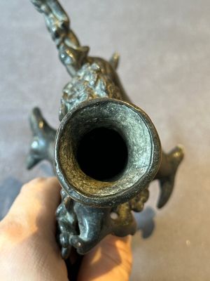 A Chinese bronze vase in the shape of a prunus, Ming — photo 5